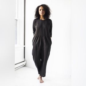 Korinne Veder linen jumpsuit